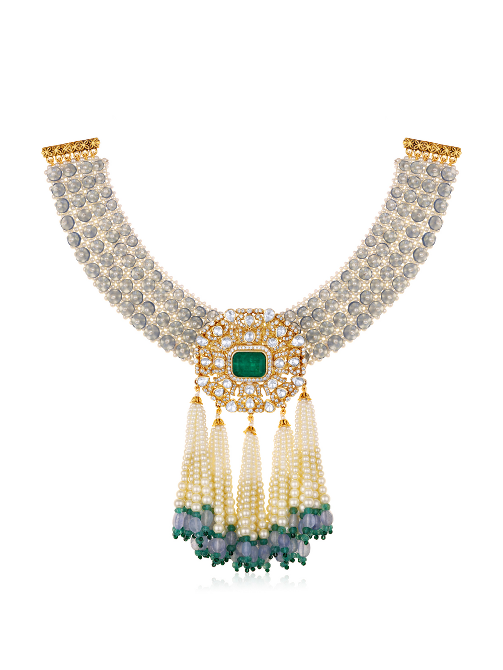 Lia Moissanite Pearl Necklace