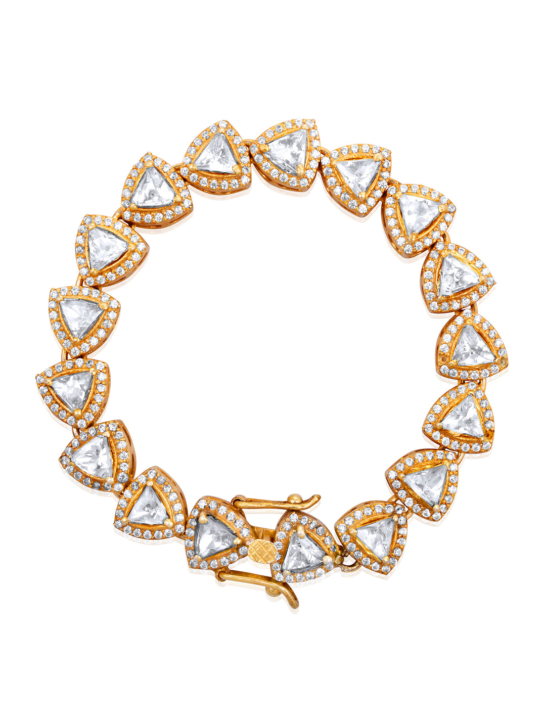 Isha Moissanite Polki Bracelet