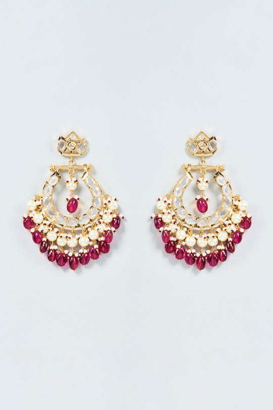 Iram Earrings 22 kt Gold Plated