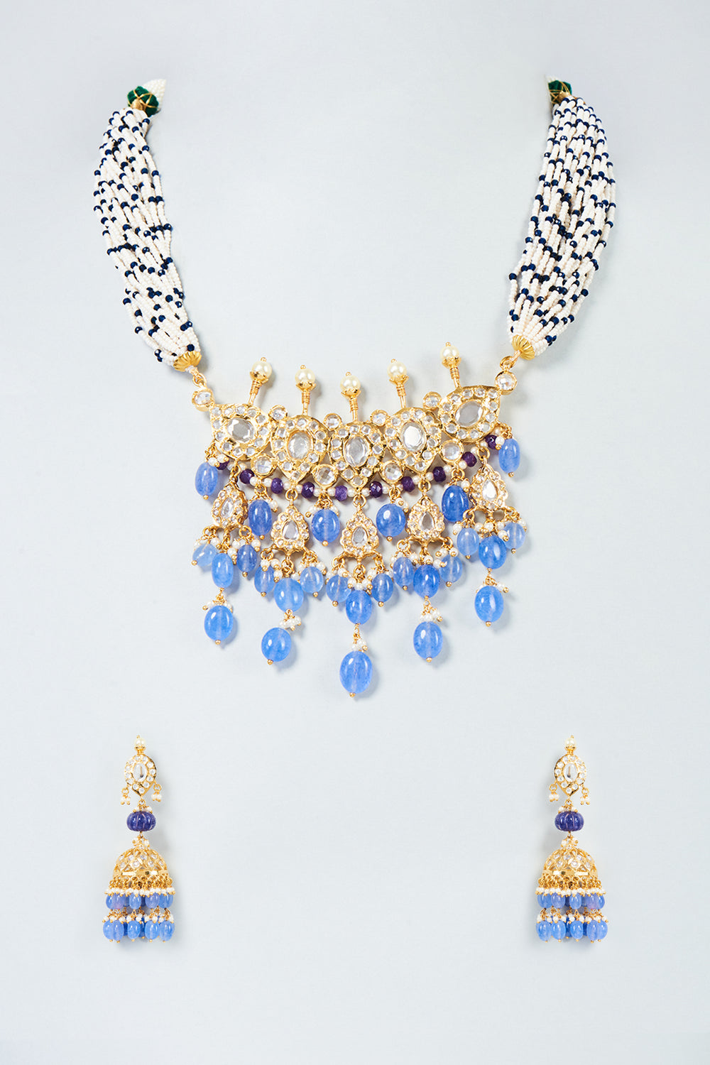 Aleena Necklace Set 22kt Gold Plated