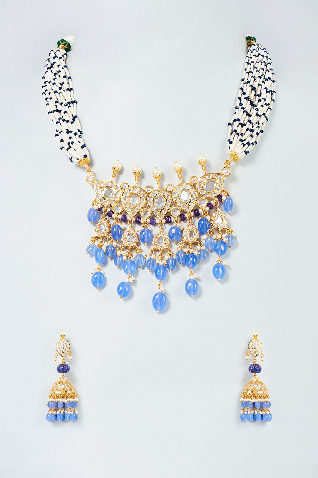 Aleena Necklace Set 22kt Gold Plated