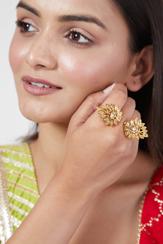 Shazia Ring 22 kt Gold Plated