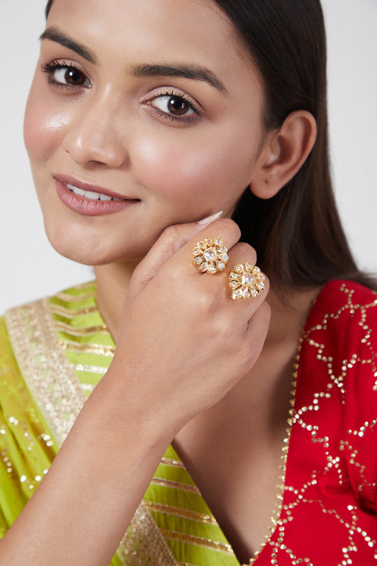 Aiza Ring 22 kt Gold Plated