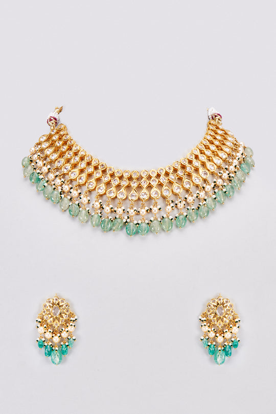 Suraiya Choker Set 22kt Gold Plated