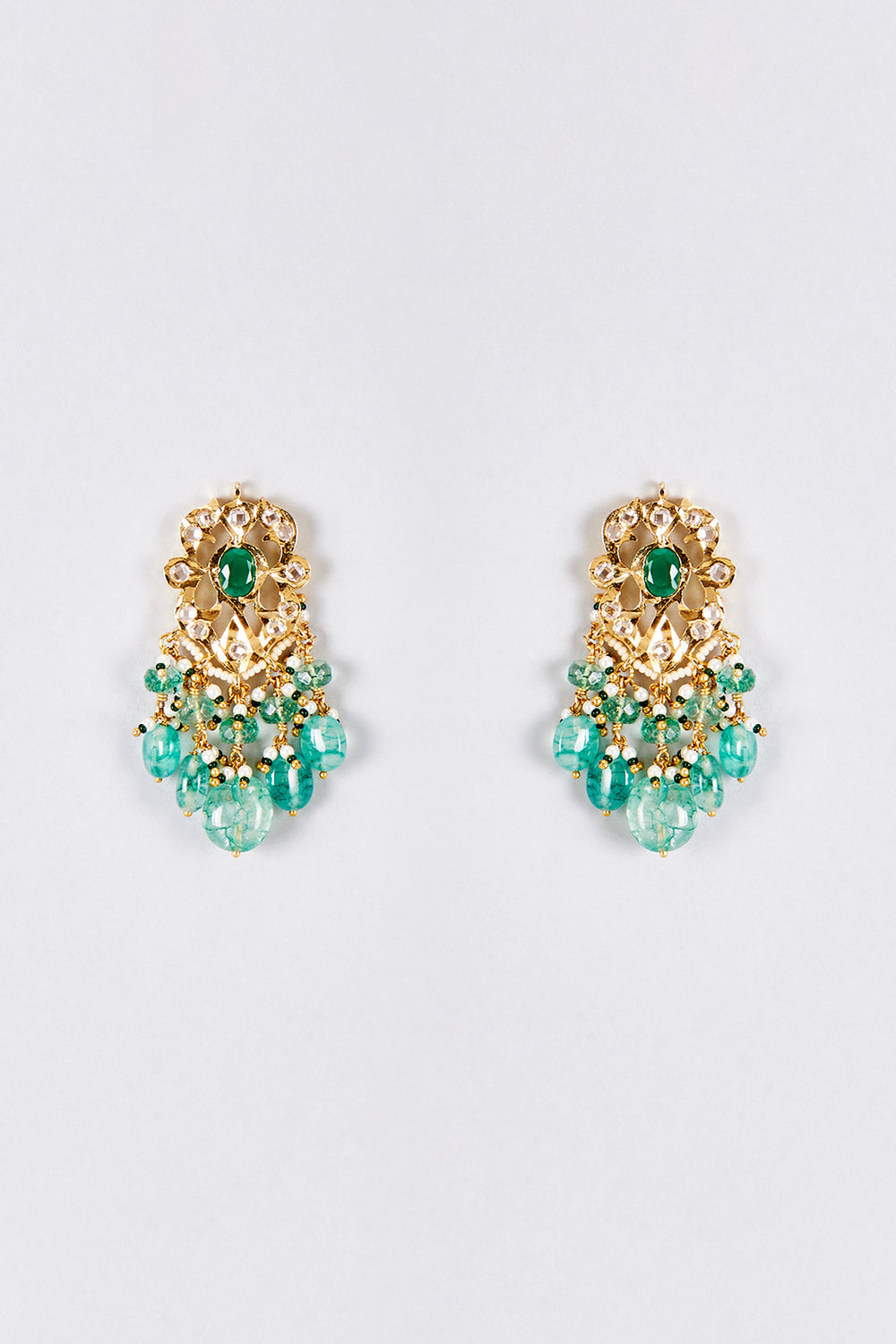 Azal Ear Studs 22kt Gold Plated