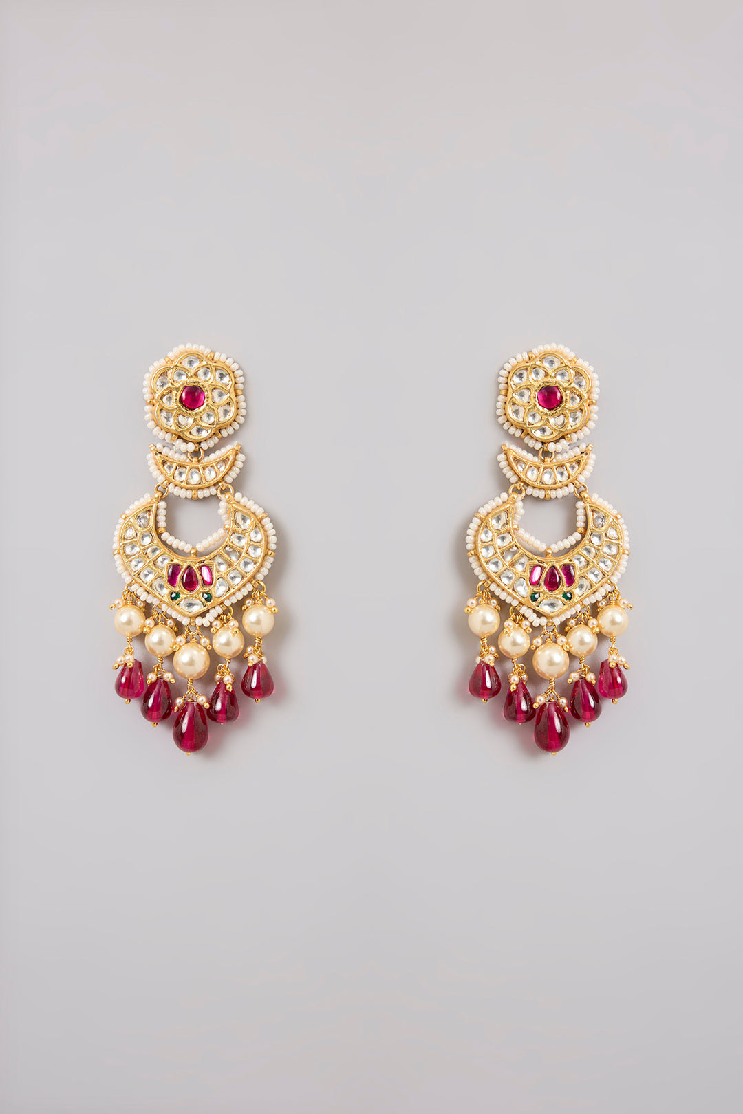 Ruhani Ruby Polki Chandbalis