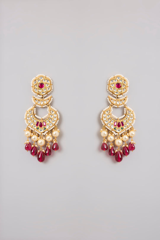 Ruhani Ruby Polki Chandbalis