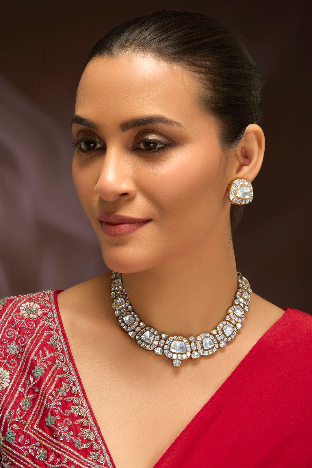Aarisha Polki Necklace Set
