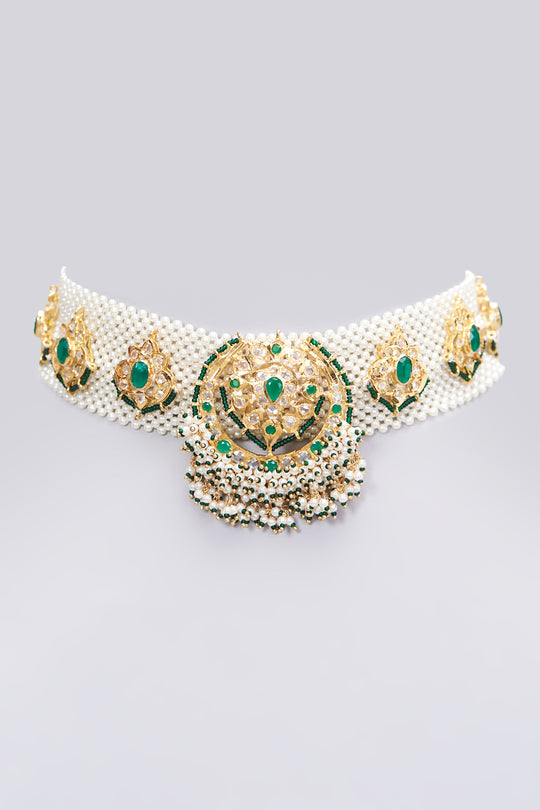 Hafsa Necklace 22kt Gold Plated