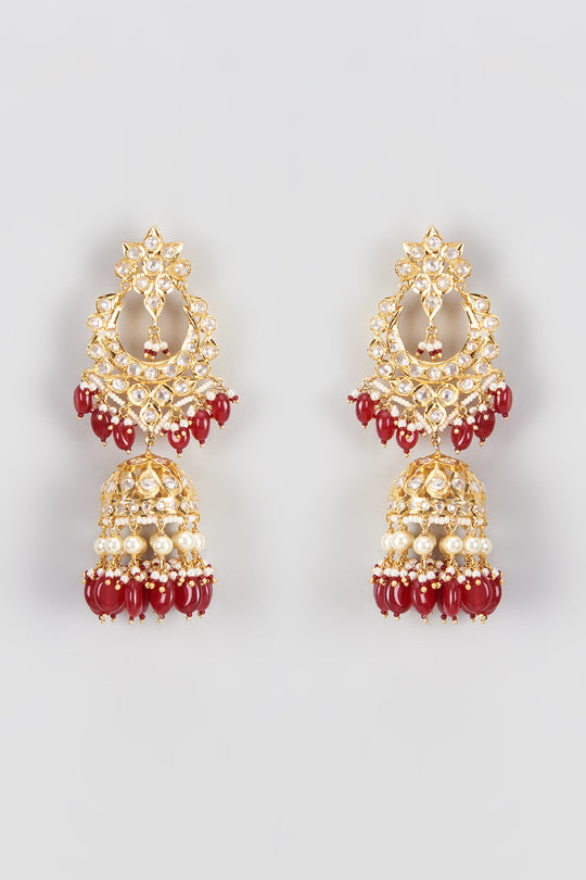 Sidra Earrings 22kt Gold Plated