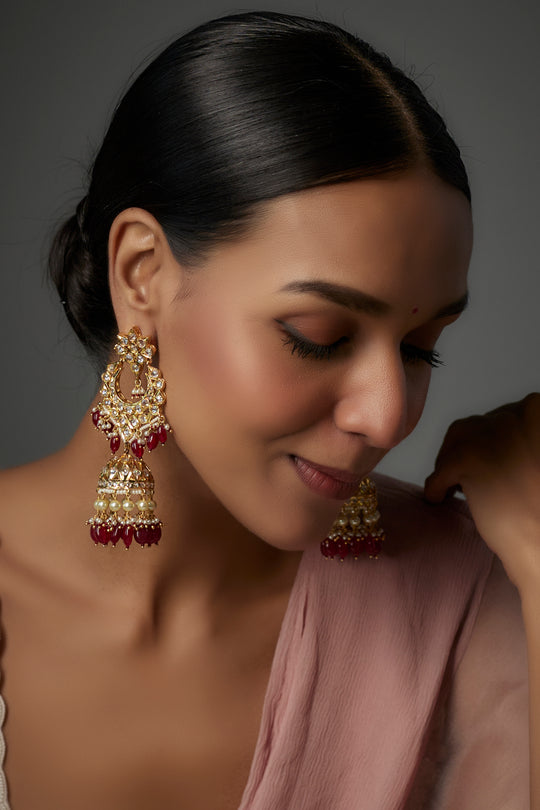 Sidra Earrings 22kt Gold Plated