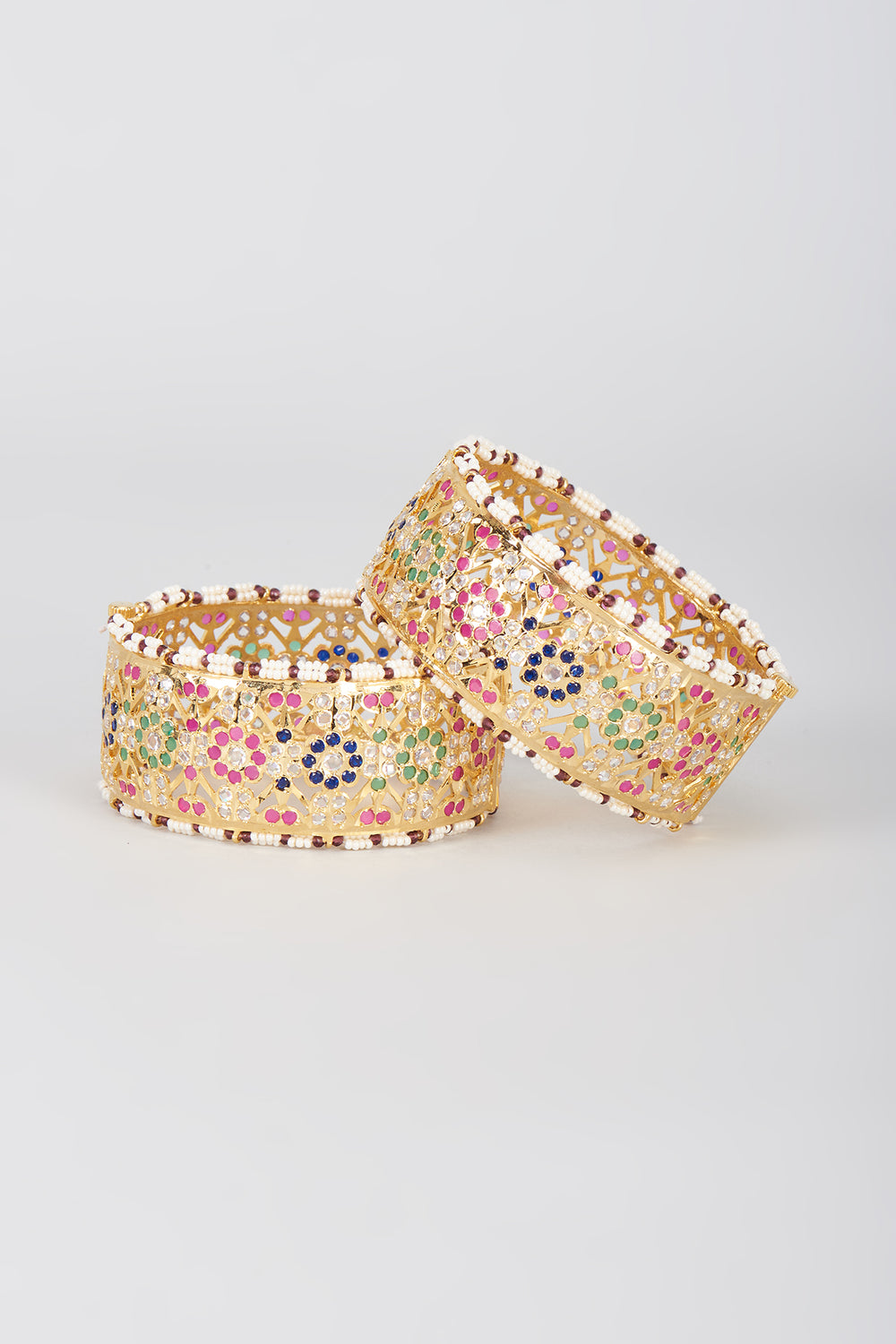 Zafran Bangle Set 22 kt Gold Plated