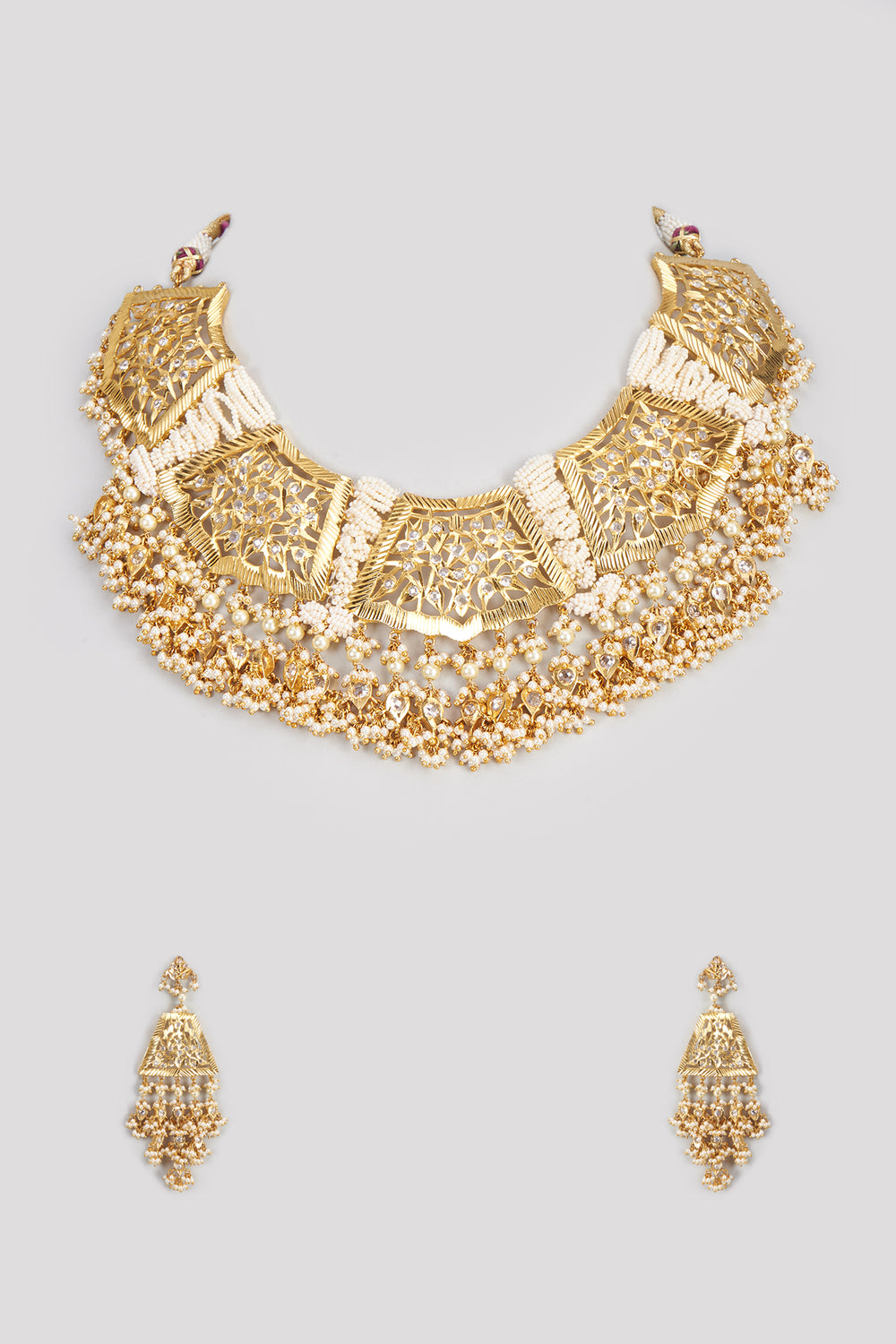 Dariyai Necklace Set 22kt Gold Plated