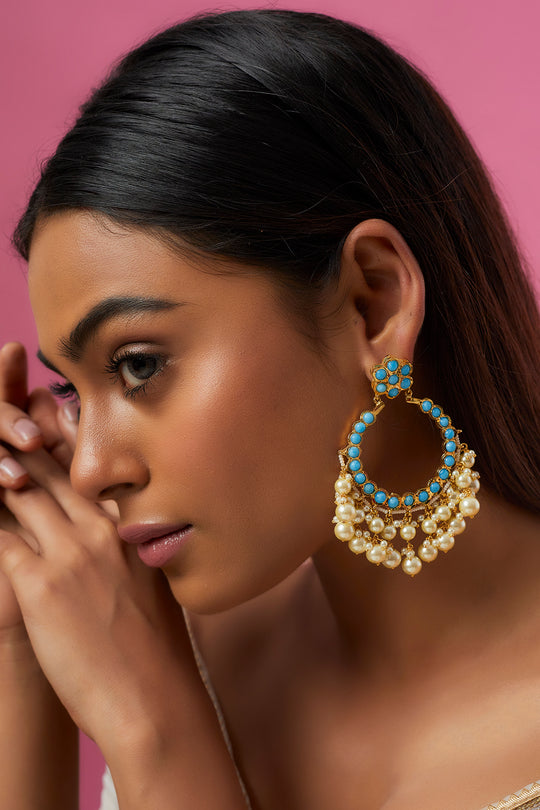 Fida Earrings 22kt Gold Plated