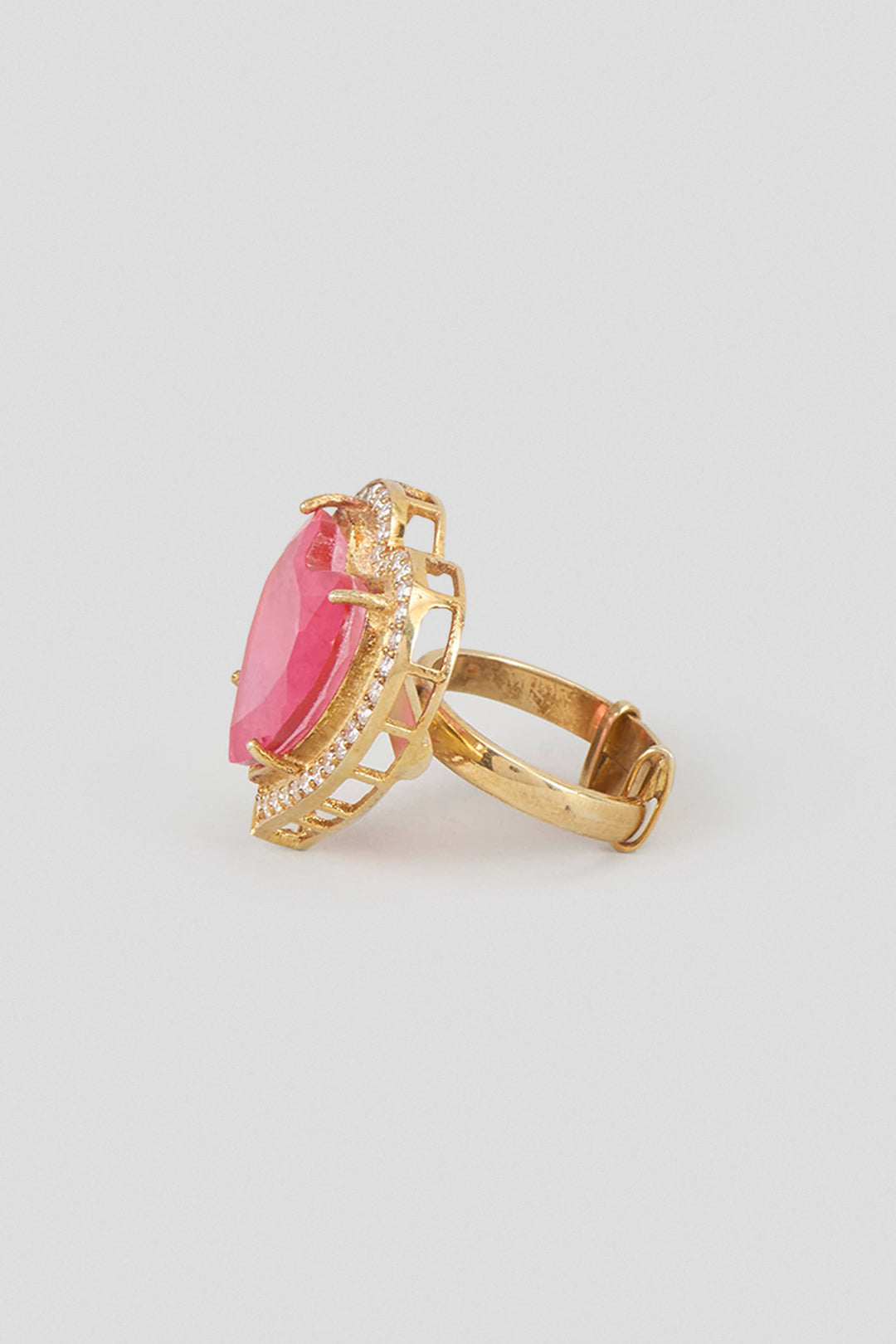 Aira Pink Heart Statement Ring (Copy) (Copy)