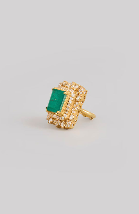 Elara Emerald Ring