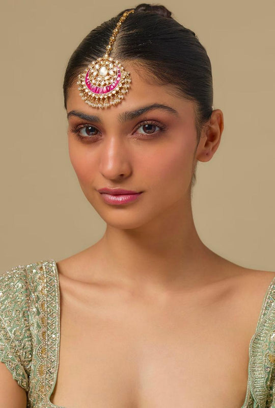 Ruhani Ruby Polki Maangtikka