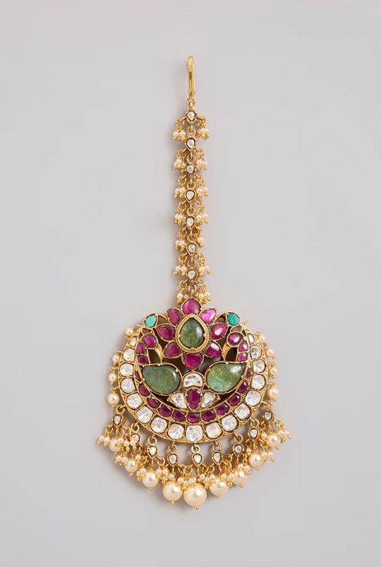 Meher Navratan Polki Maangtikka