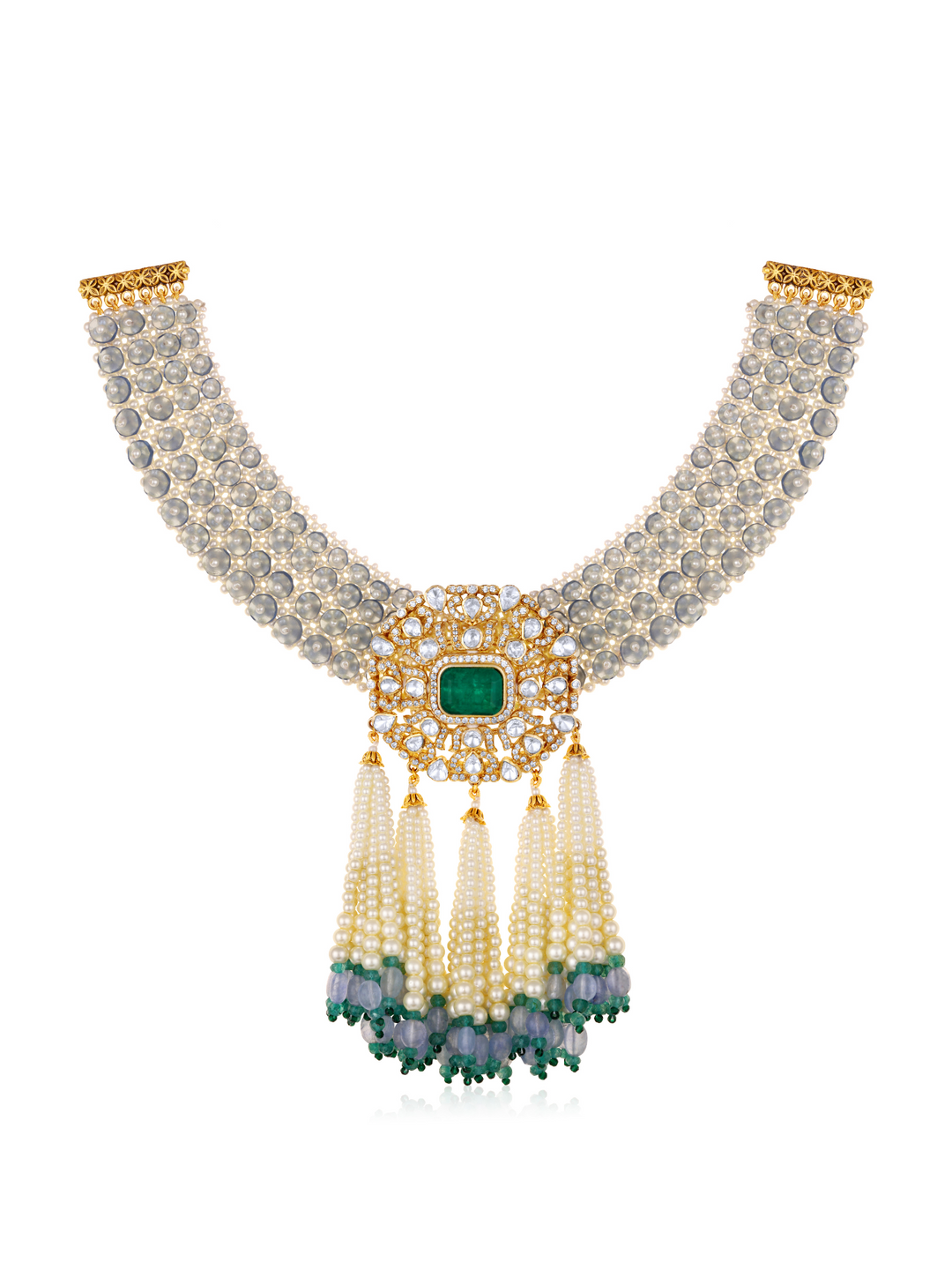 Lia Moissanite Pearl Necklace